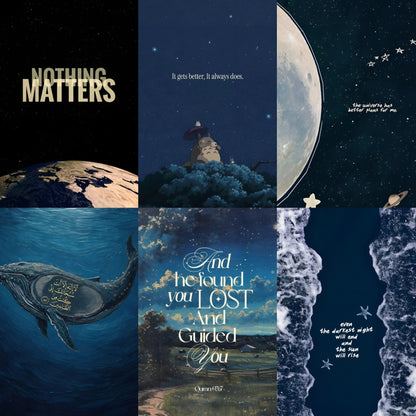 Celestial Hope — Cosmic & Faith Poster Set (6 Designs)