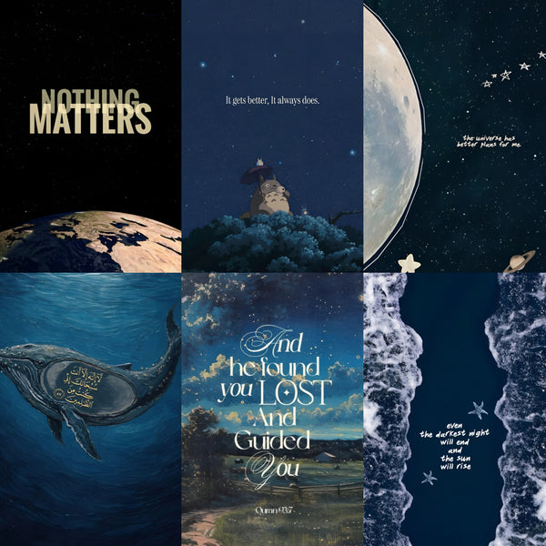 Celestial Hope — Cosmic & Faith Poster Set (6 Designs)
