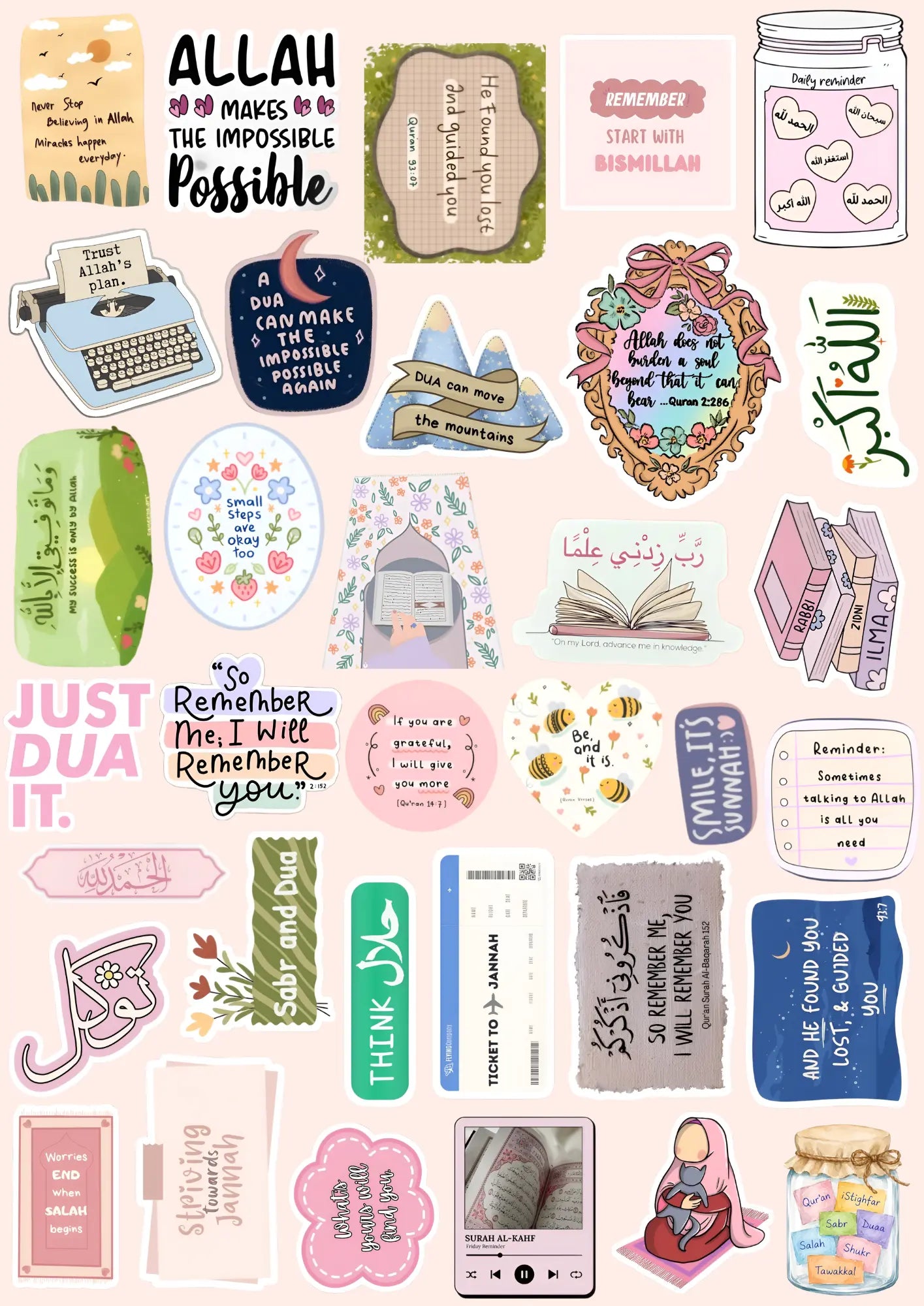 Islamic Reminder Sticker Pack