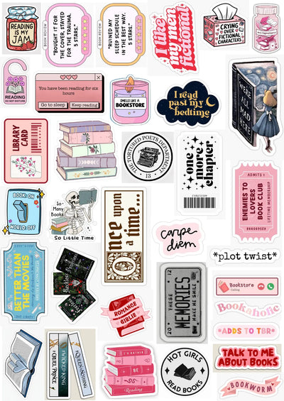 Book Lover Sticker Pack